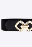 Geometric Buckle Elastic Wide Belt - Trendsi - Flyclothing LLC
