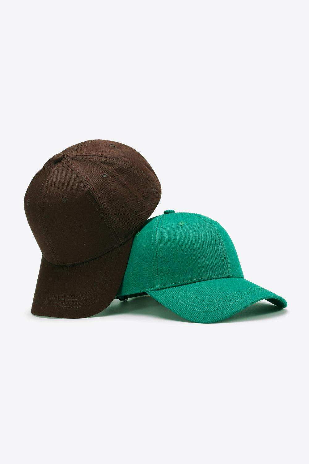 Plain Adjustable Cotton Baseball Cap - Trendsi - Flyclothing LLC