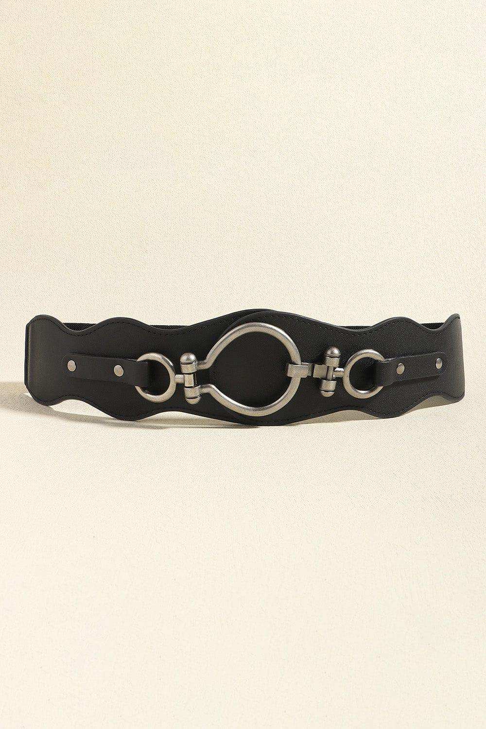 PU Leather Zinc Alloy Buckle Belt - Trendsi - Flyclothing LLC