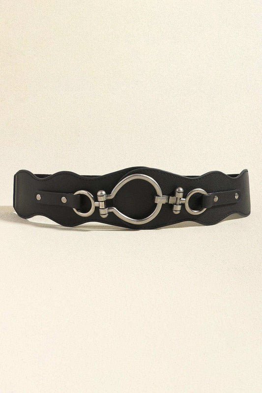PU Leather Zinc Alloy Buckle Belt - Trendsi - Flyclothing LLC