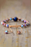 Imperial Jasper & Natural Stone Beaded Bracelet - Trendsi - Flyclothing LLC
