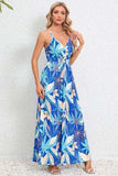 Printed Surplice Maxi Cami Dress - Trendsi - Flyclothing LLC