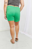 Blumin Apparel Too Good Full Size Ribbed Shorts in Green - Trendsi - Flyclothing LLC