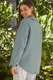 Button Down Collared Jacket - Trendsi - Flyclothing LLC