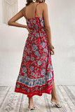 Bohemian Decorative Button Spaghetti Strap Dress - Trendsi - Flyclothing LLC