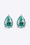 2 Carat Moissanite Teardrop Earrings - Trendsi - Flyclothing LLC