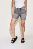 Judy Blue Full Size High Waist Washed Denim Shorts - Trendsi - Flyclothing LLC