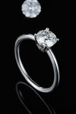 1 Carat Moissanite 925 Sterling Silver Solitaire Ring - Trendsi - Flyclothing LLC