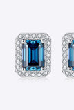 2 Carat Moissanite Stud Earrings in Indigo - Trendsi - Flyclothing LLC
