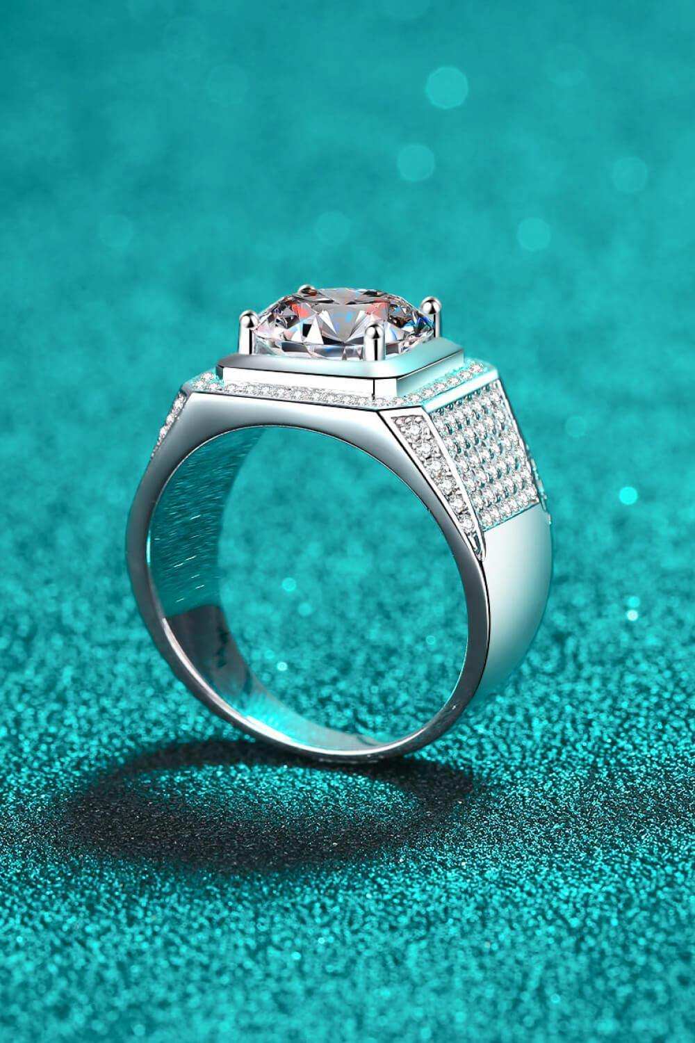 Bring It Home 925 Sterling Silver Moissanite Ring - Trendsi - Flyclothing LLC