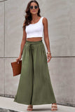 Drawstring Waist Wide Leg Pants - Trendsi - Flyclothing LLC