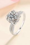 1 Carat Moissanite 925 Sterling Silver Ring - Trendsi - Flyclothing LLC