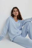 Dropped Shoulder Sweater and Long Pants Set - Trendsi - Flyclothing LLC