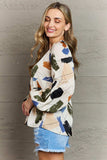 Hailey & Co Wishful Thinking Multi Colored Printed Blouse - Trendsi - Flyclothing LLC
