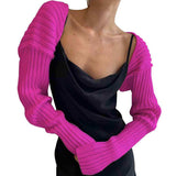 Long Sleeve Knit Bolero - Trendsi - Flyclothing LLC