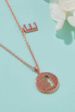 Moissanite A to J Pendant Necklace - Trendsi - Flyclothing LLC