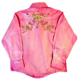 Rockmount Clothing Kid's Soft Pink Vintage Floral Western Embroidery - Rockmount Clothing - Flyclothing LLC