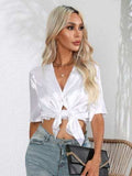Button Up Collared Neck Shirt - Trendsi - Flyclothing LLC