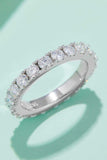 2.3 Carat Moissanite 925 Sterling Silver Eternity Ring - Trendsi - Flyclothing LLC
