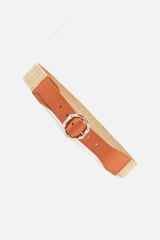 Alloy Buckle Braided Belt - Trendsi - Flyclothing LLC