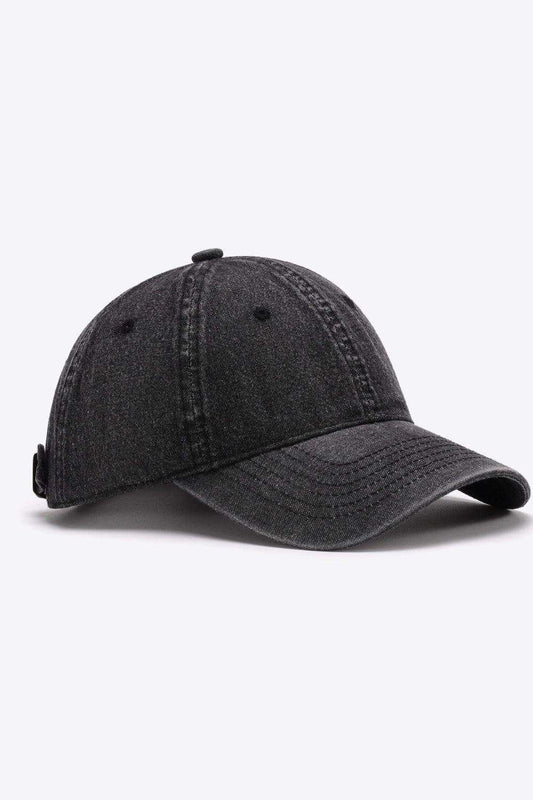 Plain Adjustable Baseball Cap - Trendsi - Flyclothing LLC