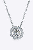 Moissanite Pendant Chain-Link Necklace - Trendsi - Flyclothing LLC