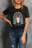 WILD WEST Graphic Short Sleeve Tee Shirt - Trendsi - Flyclothing LLC