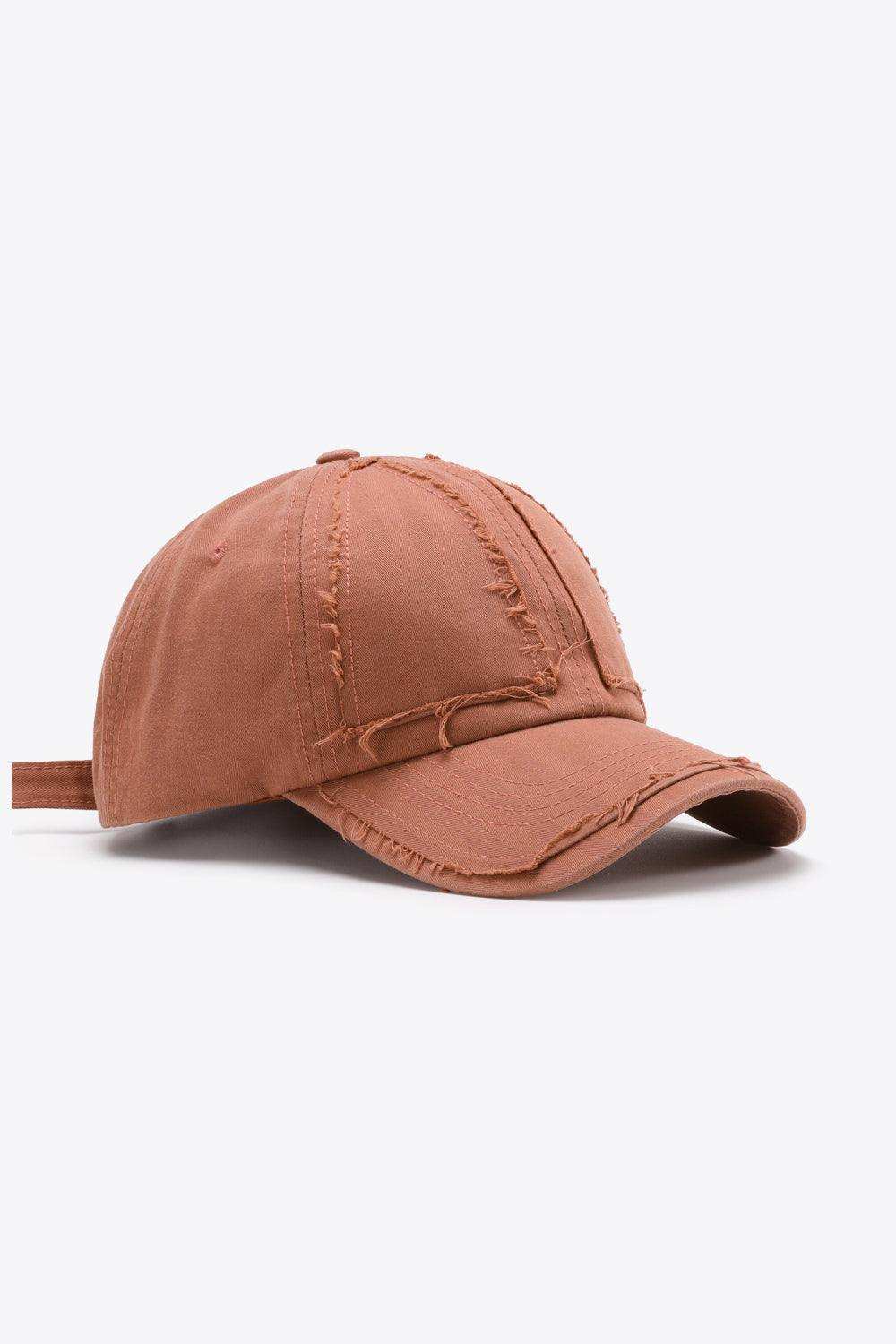 Distressed Adjustable Baseball Cap - Trendsi - Flyclothing LLC