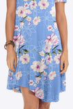Floral Round Neck Short Sleeve Dress - Trendsi - Flyclothing LLC