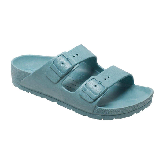 Women's Two Band Sandals Aqua - Tecs - Flyclothing LLC