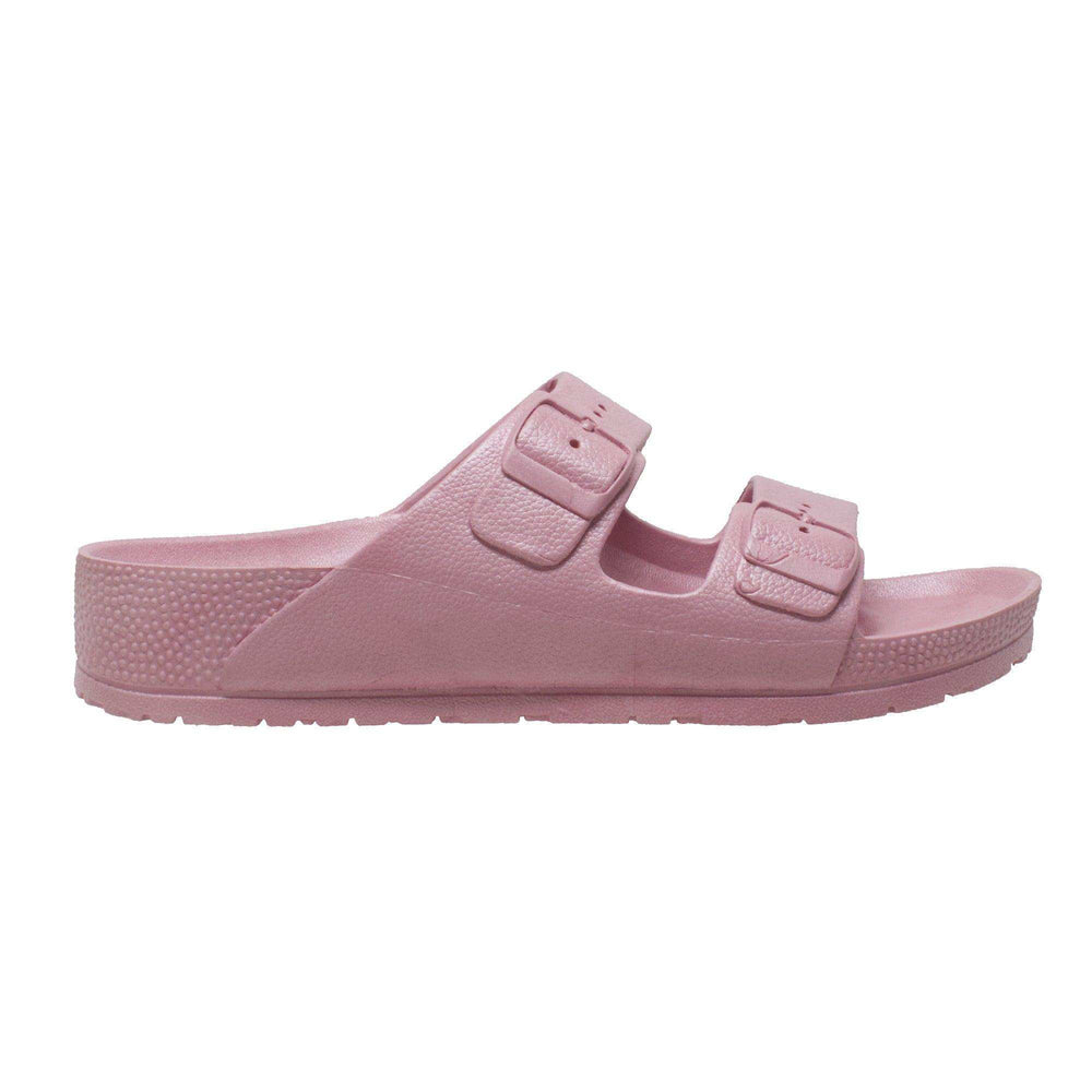 Women's Two Band Sandals Pink - Tecs - Flyclothing LLC
