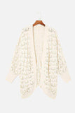 Plus Size Open Front Long Sleeve Cardigan - Trendsi - Flyclothing LLC
