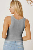 Square Neck Wide Strap Tank - Trendsi - Flyclothing LLC