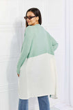Culture Code Until You Came Color Block Duster Cardigan - Trendsi - Flyclothing LLC