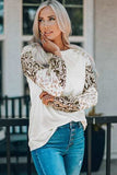 Leopard Round Neck Dropped Shoulder T-Shirt - Trendsi - Flyclothing LLC