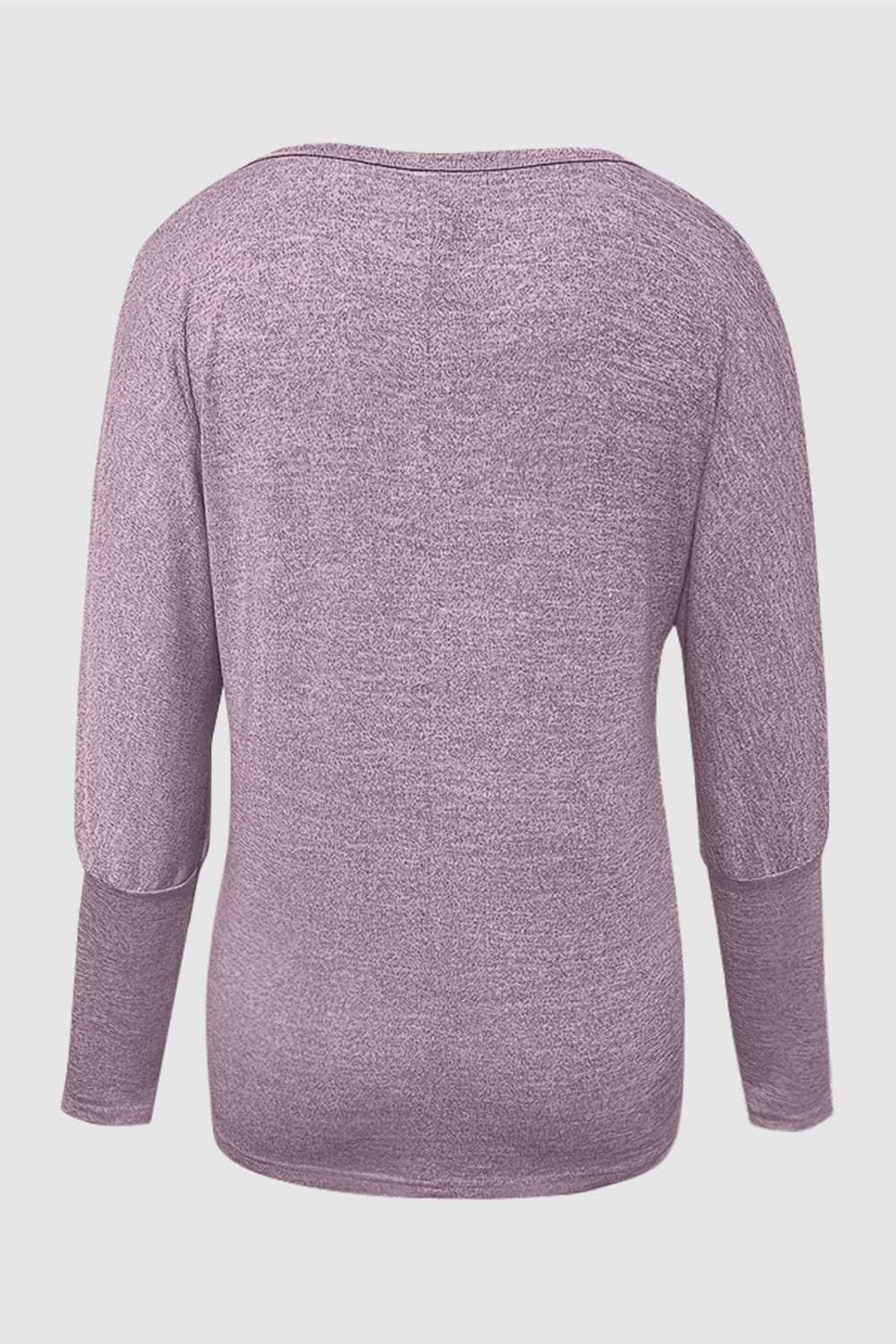 Cutout Round Neck Long Sleeve T-Shirt - Trendsi - Flyclothing LLC