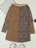 Half Button Leopard Collared Neck Blouse - Trendsi - Flyclothing LLC