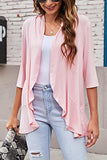 Open Front Ruffle Trim Cardigan - Trendsi - Flyclothing LLC