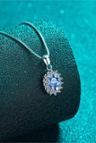 1 Carat Moissanite 925 Sterling Silver Necklace - Trendsi - Flyclothing LLC