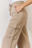 RISEN High Waist Cargo Wide Leg Pants - Trendsi - Flyclothing LLC