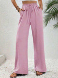 Wide Leg Drawstring Pants - Trendsi - Flyclothing LLC