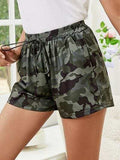 Printed Elastic Waist Shorts - Trendsi - Flyclothing LLC