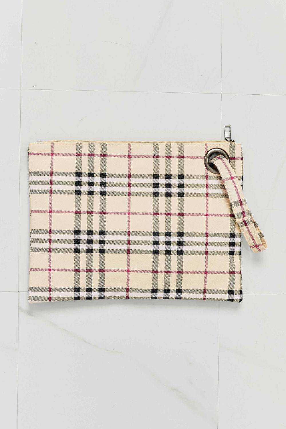 Carry Your Love Plaid Wristlet - Trendsi - Flyclothing LLC
