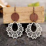 Geometric Cutout Dangle Earrings - Trendsi - Flyclothing LLC