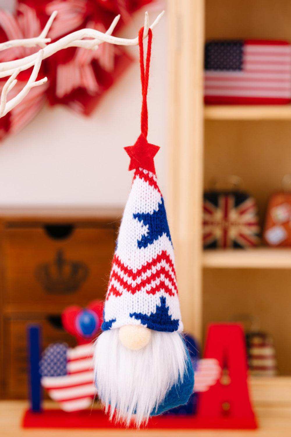 4-Piece Independence Day Knit Hanging Gnomes - Trendsi - Flyclothing LLC