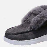Furry Suede Snow Boots - Trendsi - Flyclothing LLC