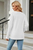 V-Neck Long Sleeve Blouse - Trendsi - Flyclothing LLC