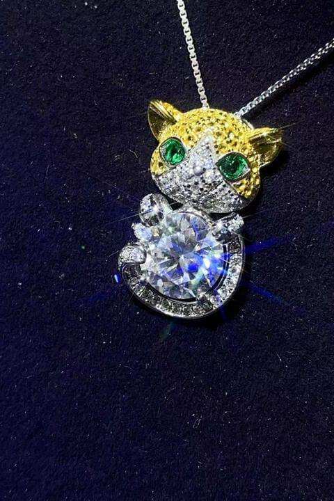 2 Carat Moissanite 925 Sterling Silver Necklace - Trendsi - Flyclothing LLC