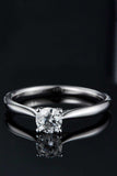 Moissanite 925 Sterling Silver Solitaire Ring - Trendsi - Flyclothing LLC