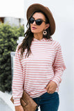 Horizontal Stripe Raglan Sleeve Hoodie - Trendsi - Flyclothing LLC